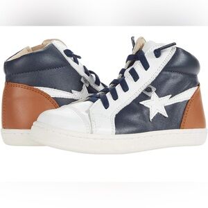 NEW OLDSOLES Shoot High sneakers in navy-snow-tan Size 8